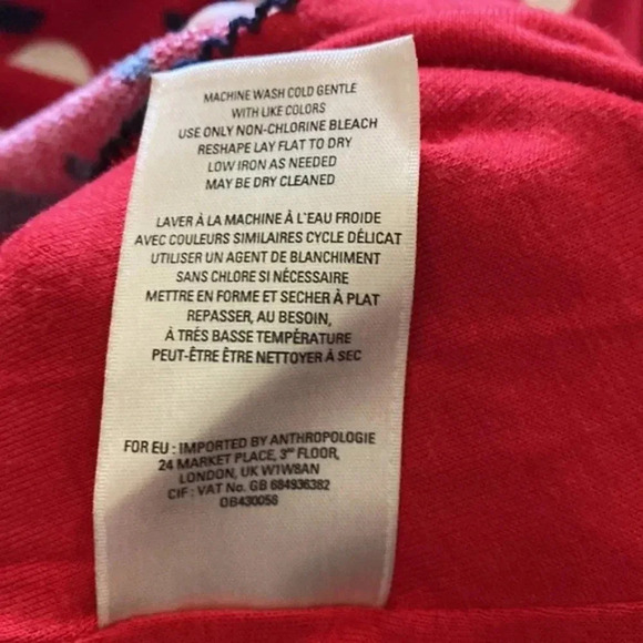 Maeve RED dress Flounce Sleeves X Small - Picture 3 of 9